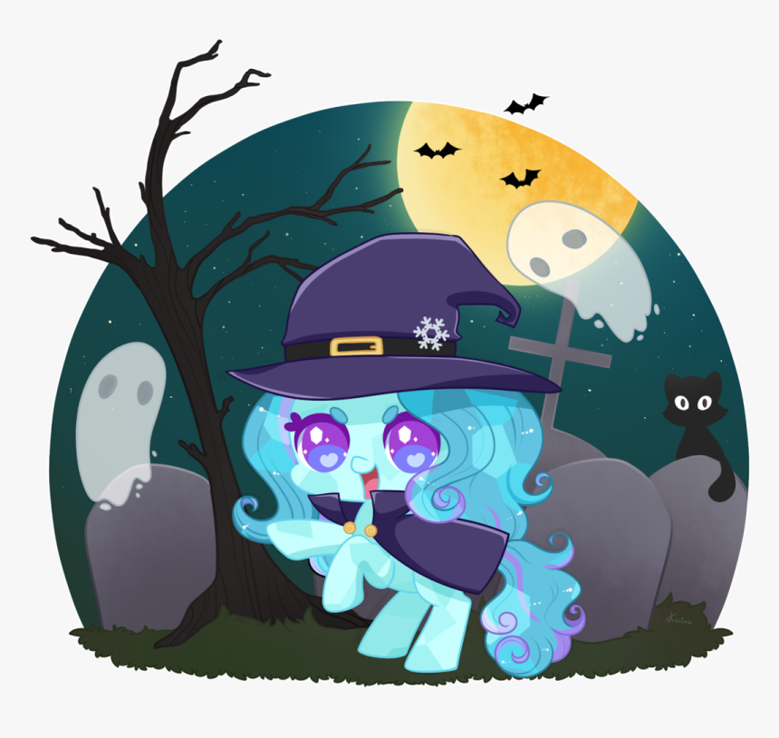 Exceru-karina, Crystal Pony, Ghost, Gravestone, Halloween, - Illustration, HD Png Download