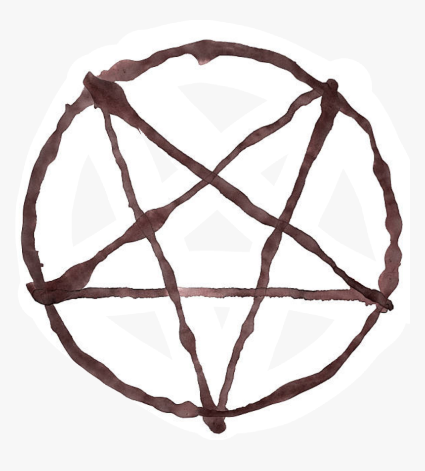 Satan Pentagrama Satanic Satanism - Pentagram Sketch, HD Png Download