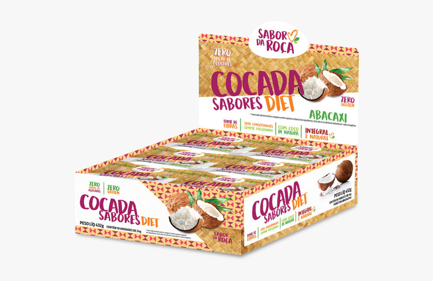 Cocada Com Damasco Sabor Da Roça, HD Png Download