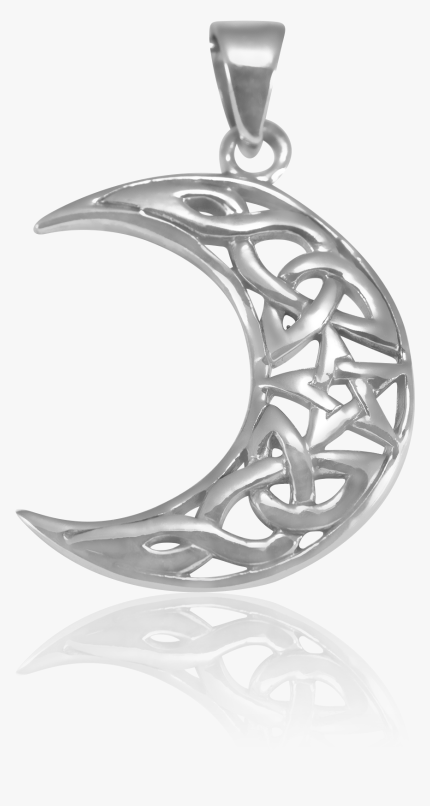 Colgante Pentagrama Y Lunas 925, HD Png Download
