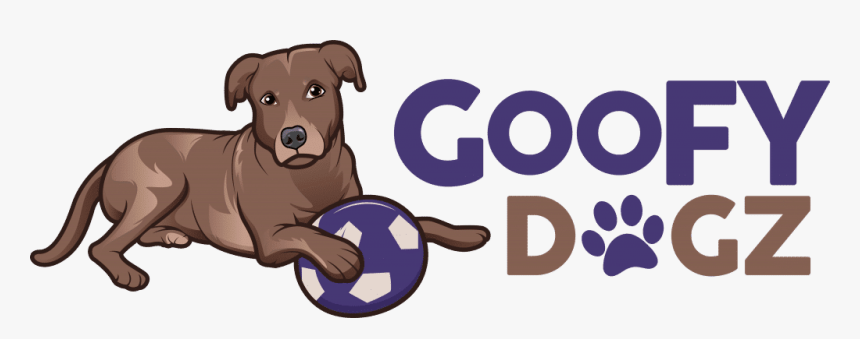 Goofy Dogz Logo With A Cute Brown Dog Playing With - Companion Dog, HD Png Download