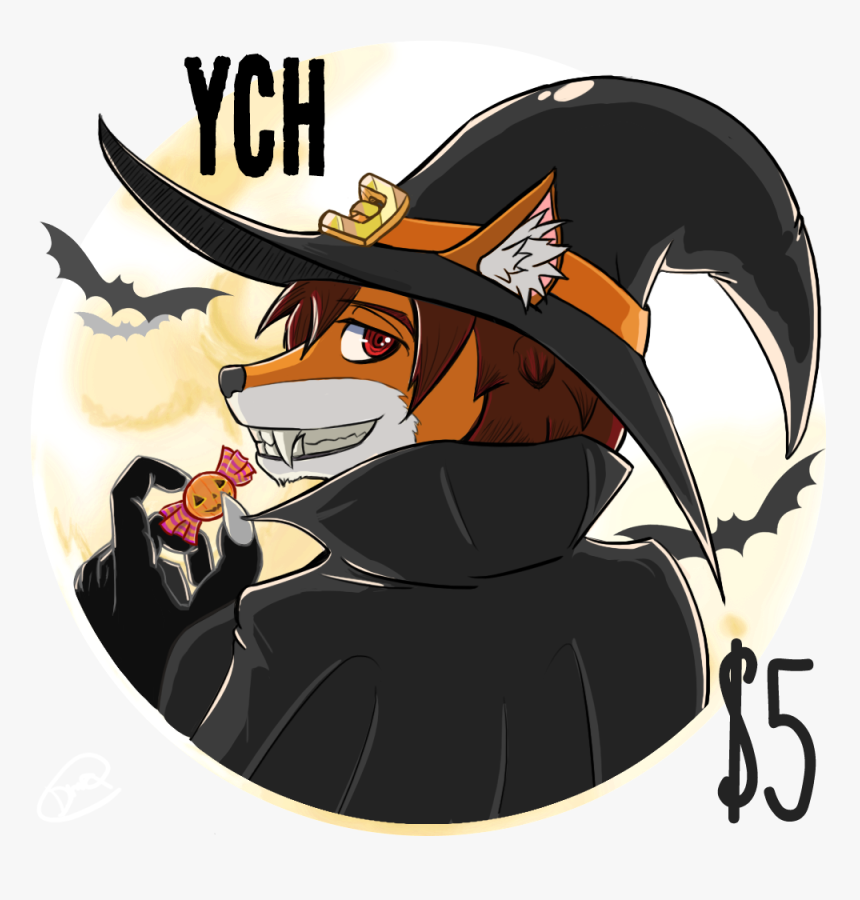 Ych Halloween Moon Portrait - Cartoon, HD Png Download