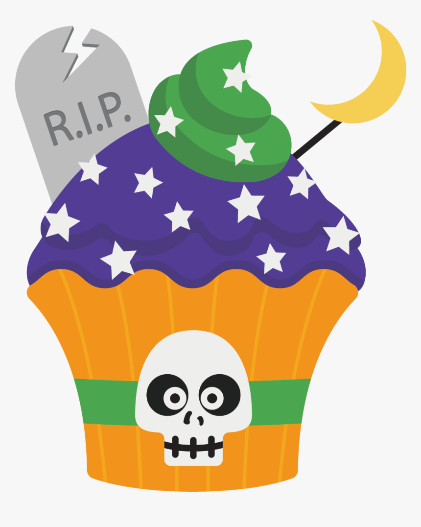 Banner Free Halloween Cupcake - Livre Peur Du Noir, HD Png Download