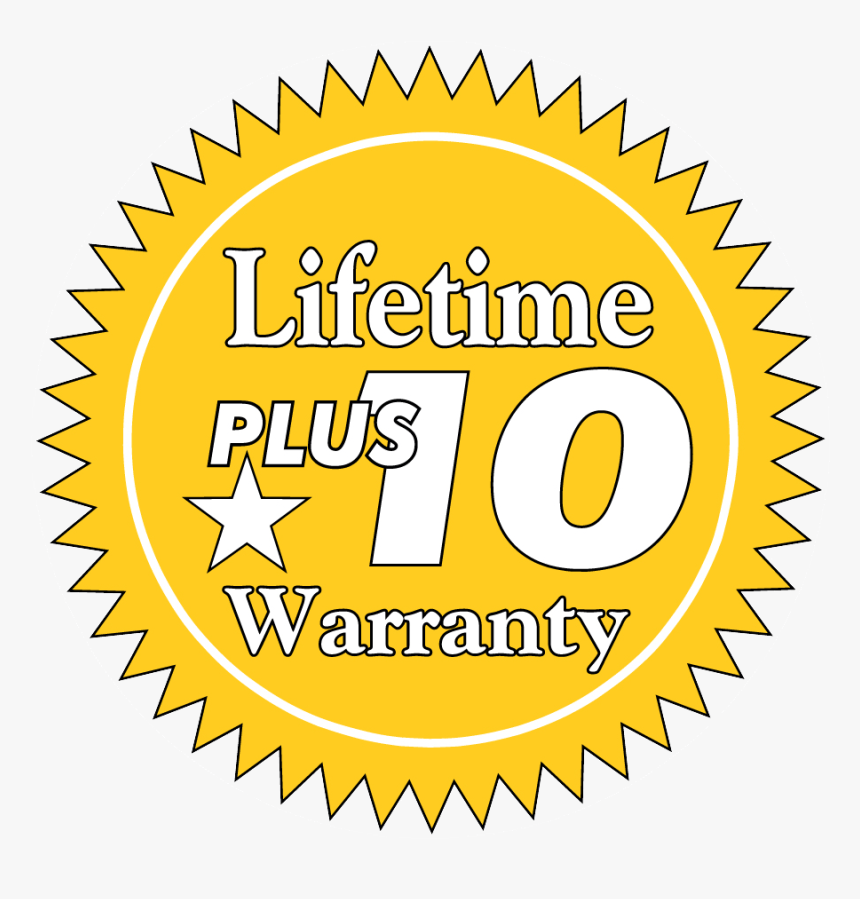 Lifetime Plus 10 Warranty Icon - Circle, HD Png Download