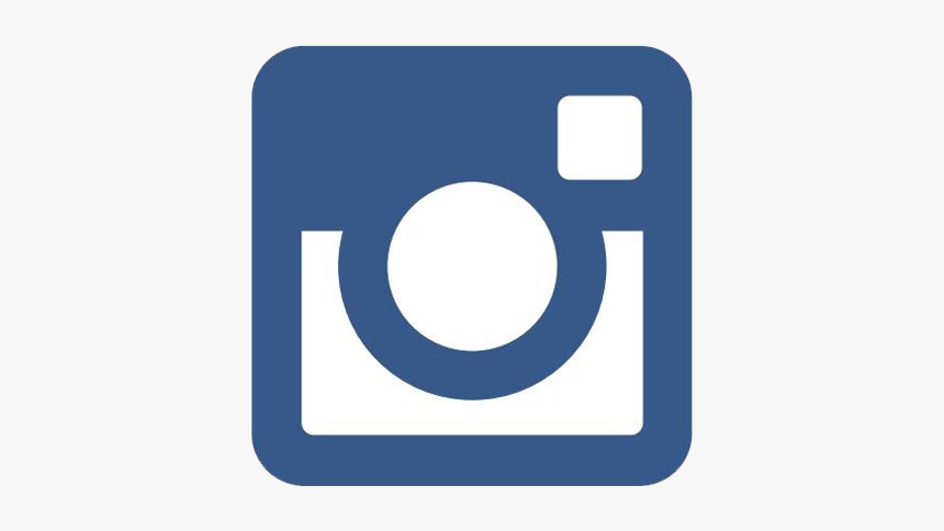 Instagram Logo Png Transparent Find Us On - Instagram Logo Png Blue, Png Download