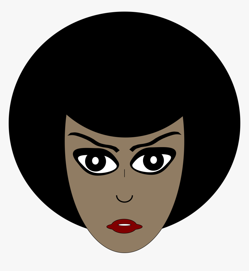 Cartoon African American Woman Clip Arts - African Skull Cartoon, HD Png Download