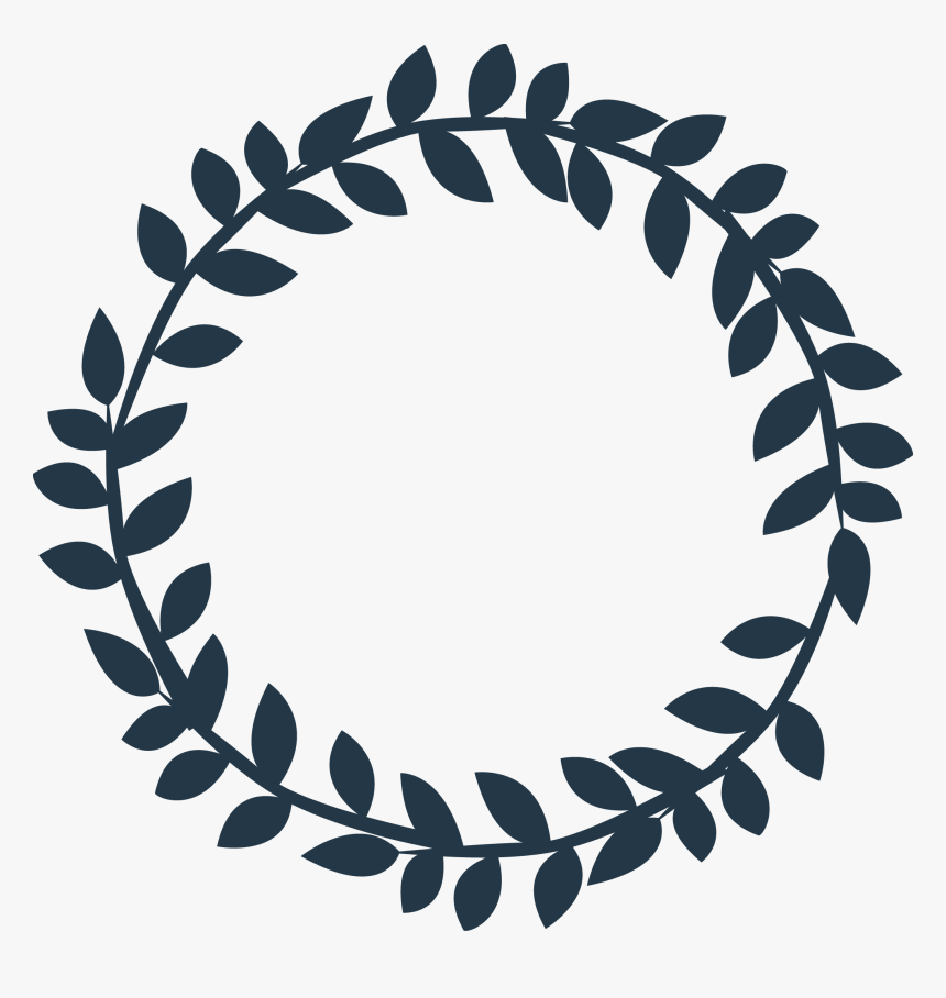 Baseball Circle Cdr Clip Art - Circle Leaf Wreath Clipart, HD Png Download