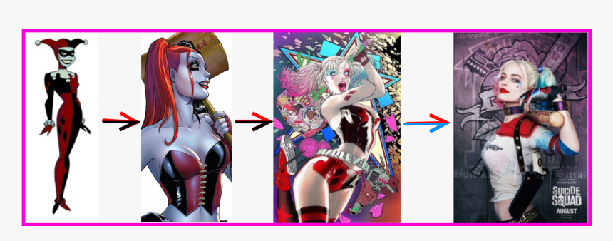Harley Quinn S Transformation According To Wikipedia - Harley Quinn Outfit Mod, HD Png Download