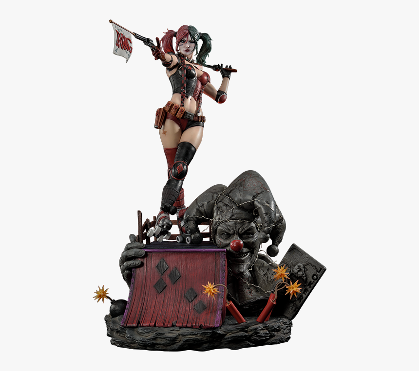 Deluxe Harley Quinn Statue, HD Png Download