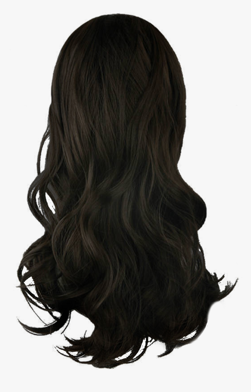 Black Hair Hairstyle Wig - Black Hair Clipart Png, Transparent Png