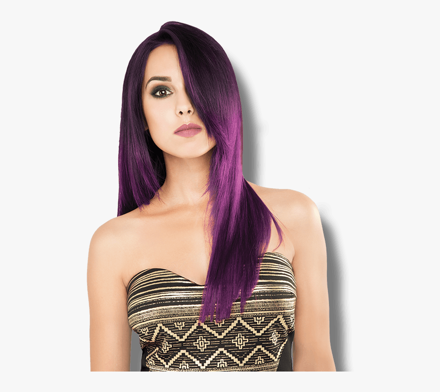 Gk Hair Color Violet, HD Png Download