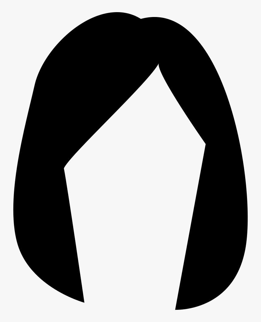 Female Black Hair Shape, HD Png Download