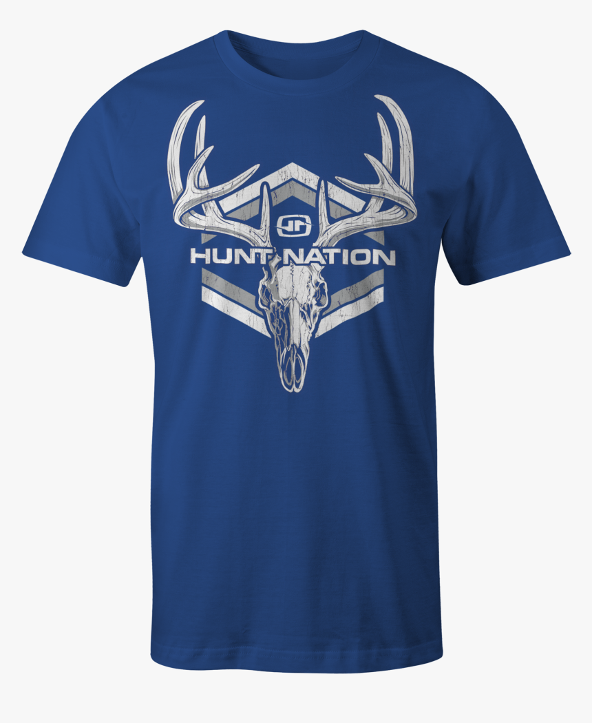 Hunt Nation Deer Skull Short Sleeve Shirt 
 Class Lazyload, HD Png Download