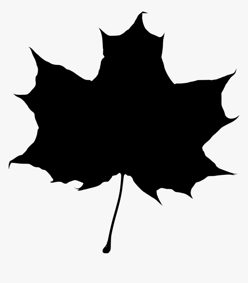 Maple Leaf Silhouette 2 Svg Clip Arts - Maple Leaf Silhouette Png, Transparent Png
