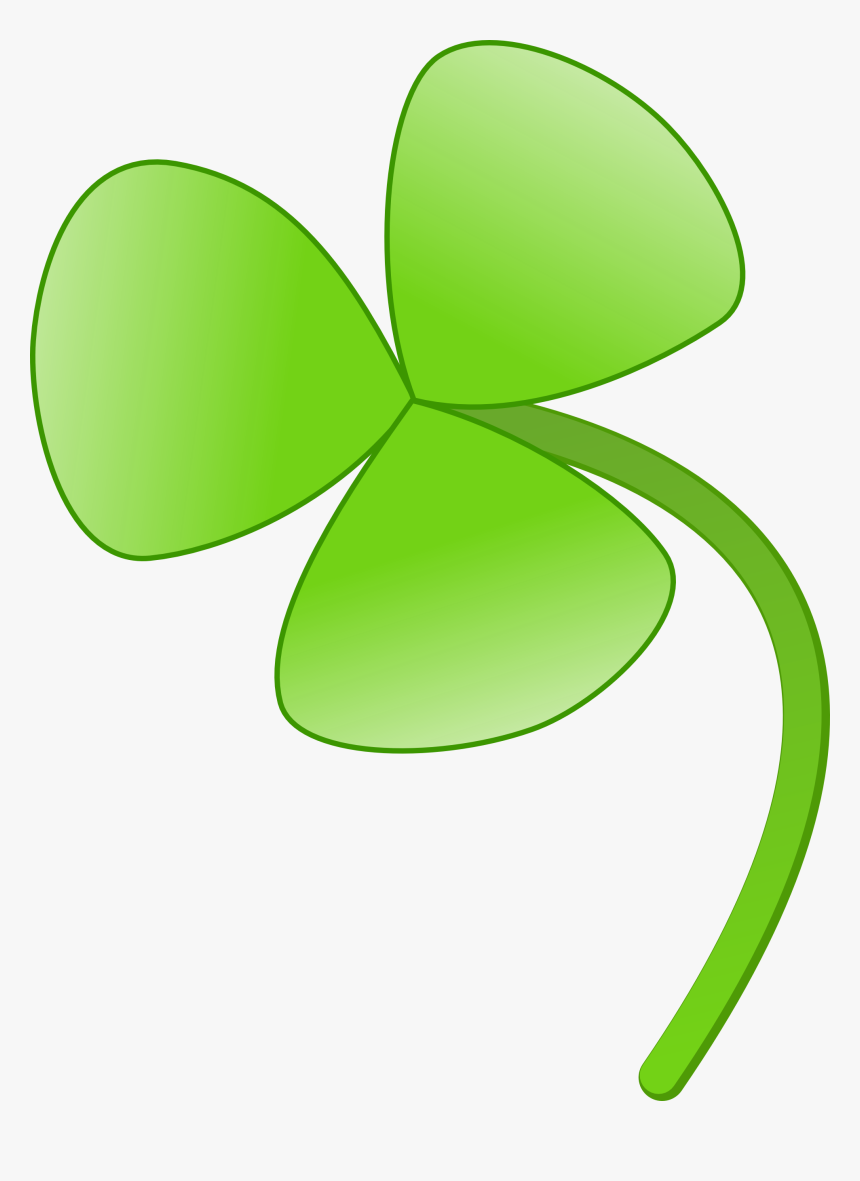 Four Leaf Clover Clipart, Vector Clip Art Online, Royalty - Flower With Three Leaves, HD Png Download