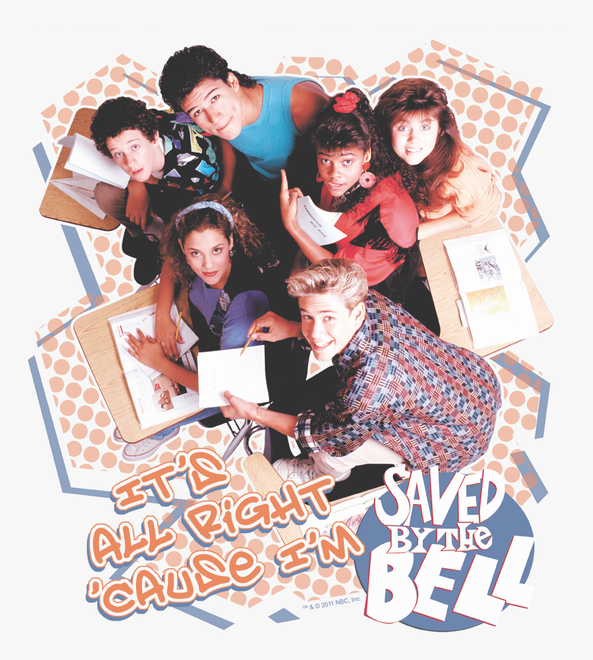 Saved By The Bell Its All Right Men S Regular Fit T-shirt - 1989 Saved By The Bell, HD Png Download