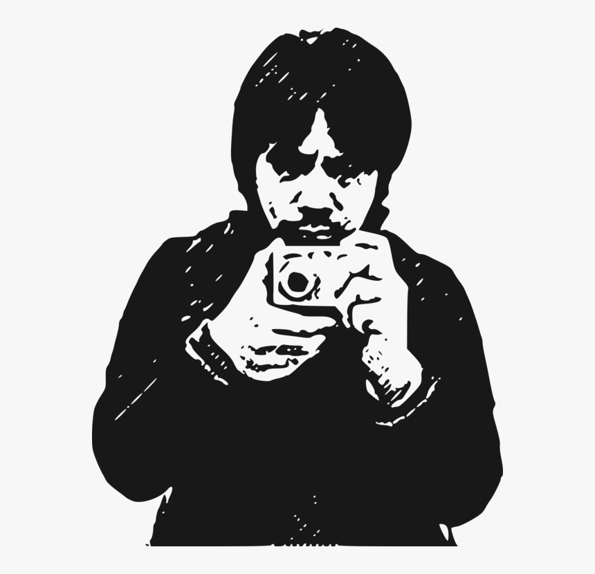 Human Behavior,silhouette,art - فيكتور شخص يصور بكاميرا, HD Png Download