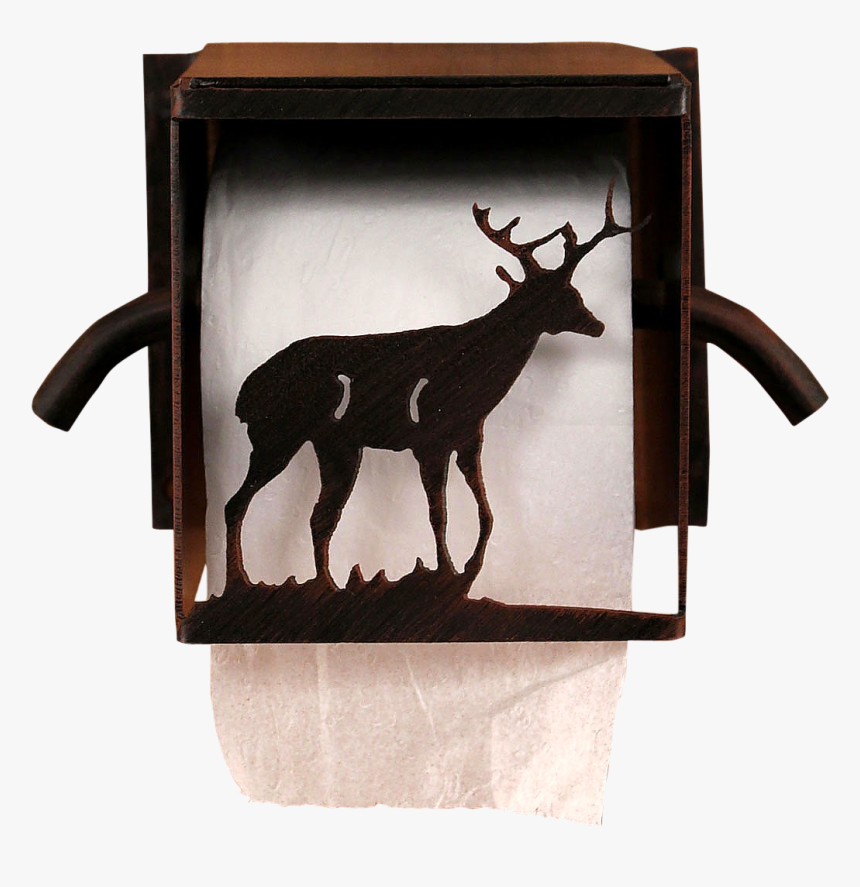Iron Deer Toilet Paper Box - Toilet Roll Holder, HD Png Download