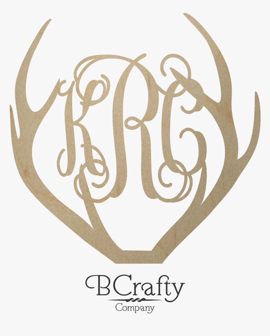 Very Best Wooden Antler Monogram - Antler, HD Png Download