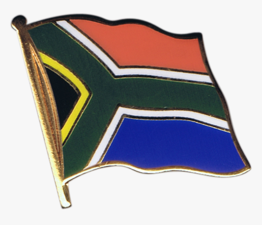 South Africa Flag Pin, Badge - Mexican Flag Drawing Easy, HD Png Download