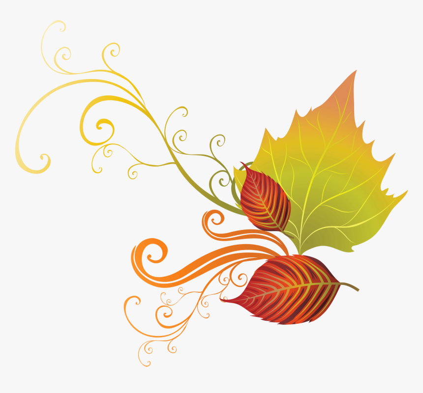 Leaf Cliparts Png Decoration - Transparent Background Autumn Leaves Clipart, Png Download