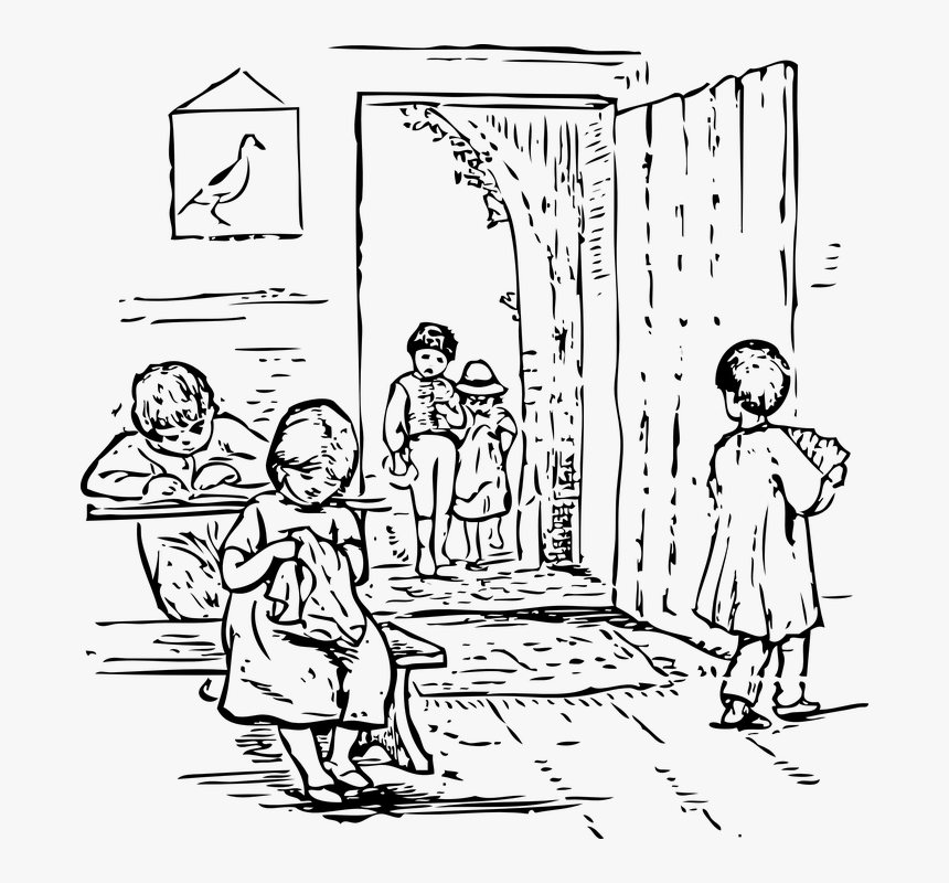 Library, School Children, Reading, Home, Guest - Late For School, HD Png Download