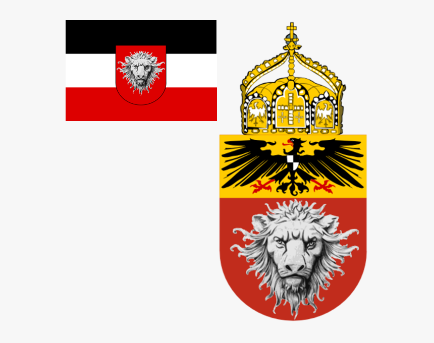 German East Africa Flag & Coat - German Colonial Coat Of Arms, HD Png Download