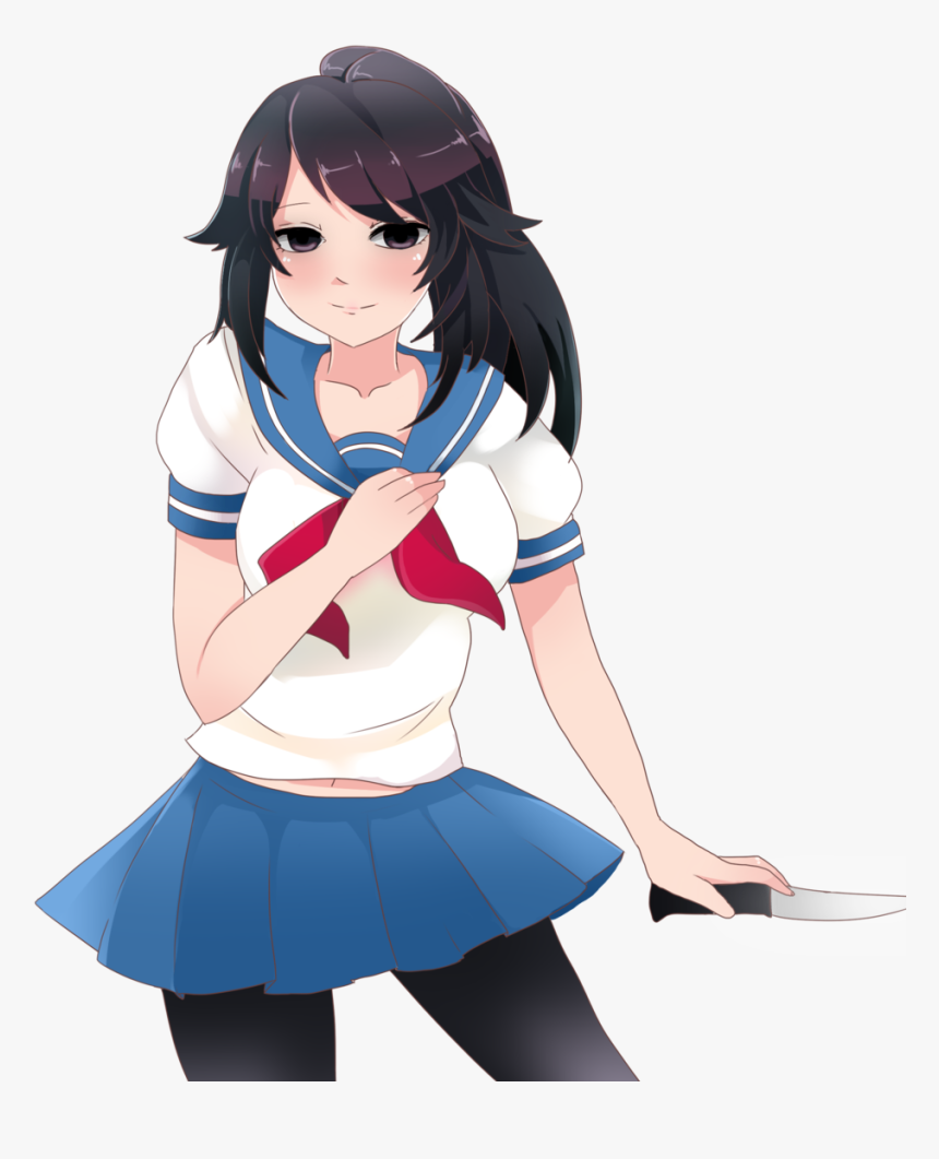Ayano Aishi Whole Body , Png Download - Ayano Aishi Transparent Background, Png Download