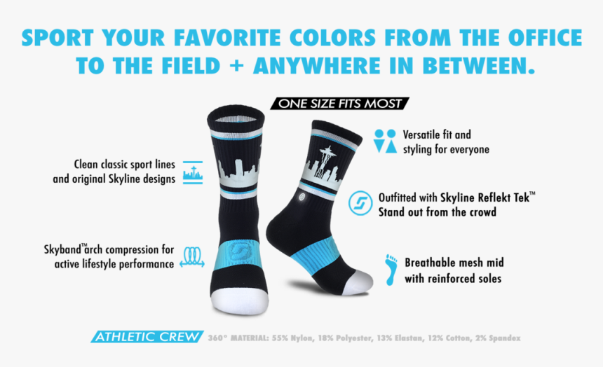 12th Man Seahawks Sock - Sock, HD Png Download