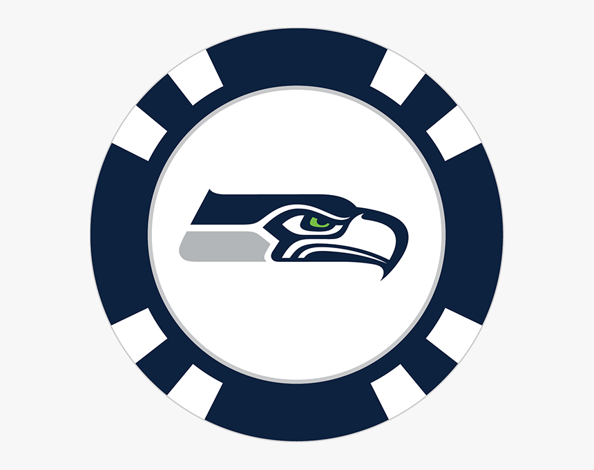 Seattle Seahawks Poker Chip Ball Marker - Carolina Hurricanes Clip Art, HD Png Download