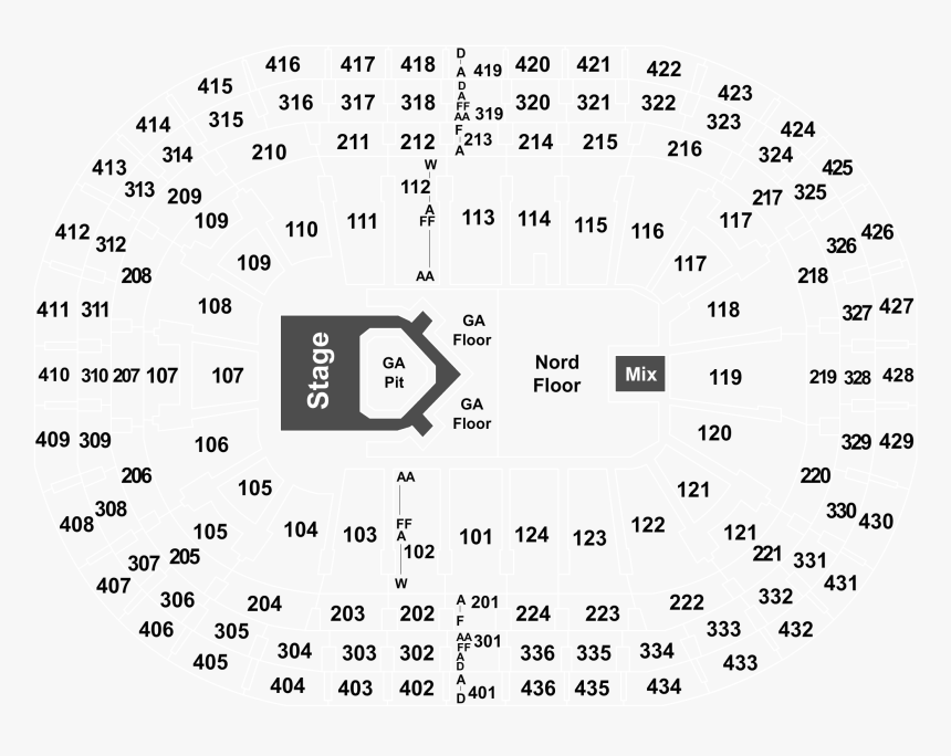 Section 118 Et Rangée A Centre Bell, HD Png Download