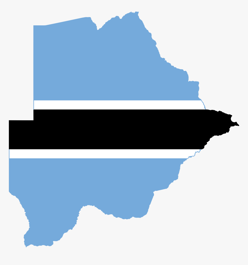 Botswana Map And Flag, HD Png Download