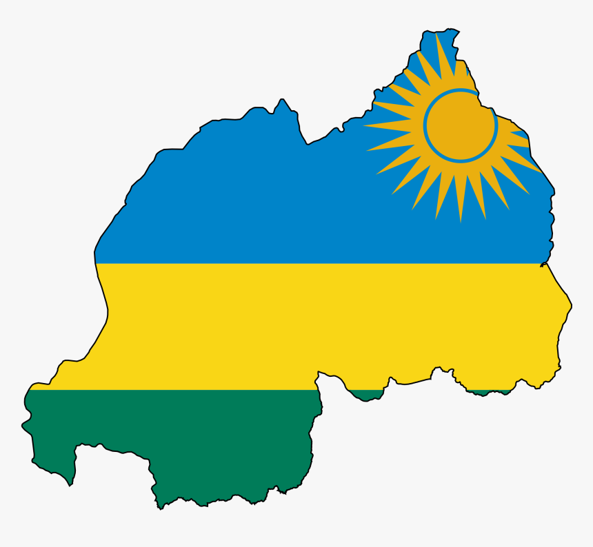 Rwanda Flag Map Rwanda Flag, Africa Mission Trip, Peace - Rwanda Flag Map, HD Png Download