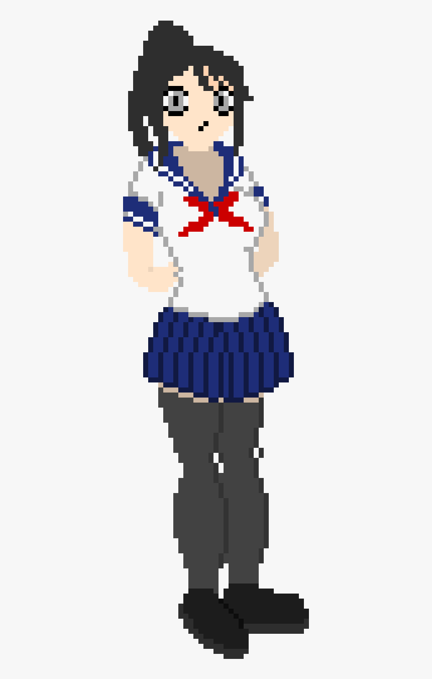 Yandere Chan Pixel Art, HD Png Download