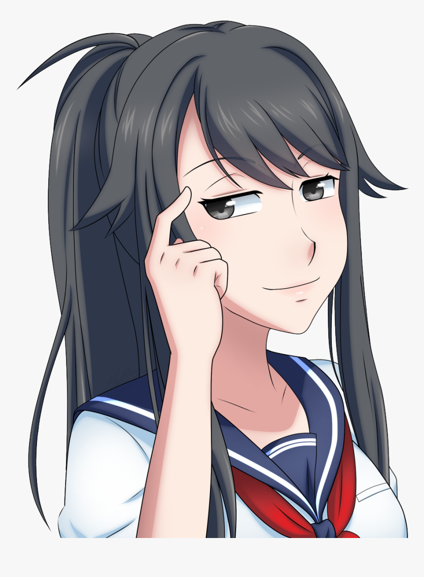 Ayano Aishi Meme Face, HD Png Download