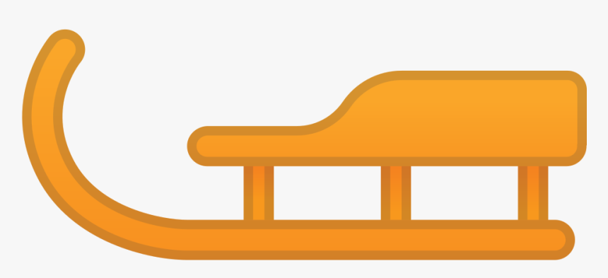Sled Icon - Toboggan, HD Png Download