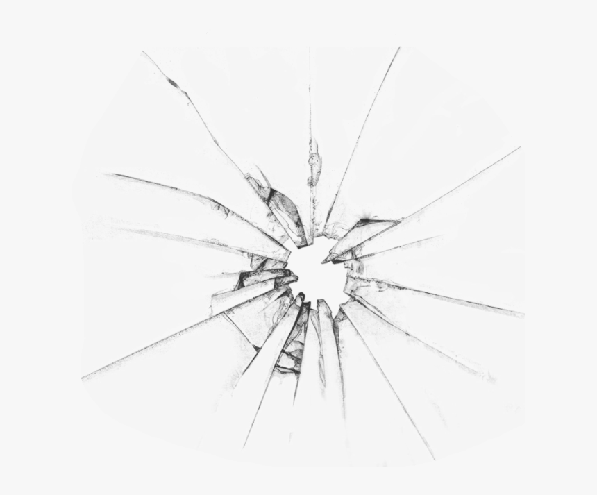 #brokenglass #cracks #overlay #cracks #overlay #cracked - Bullet Hole In Glass Png, Transparent Png