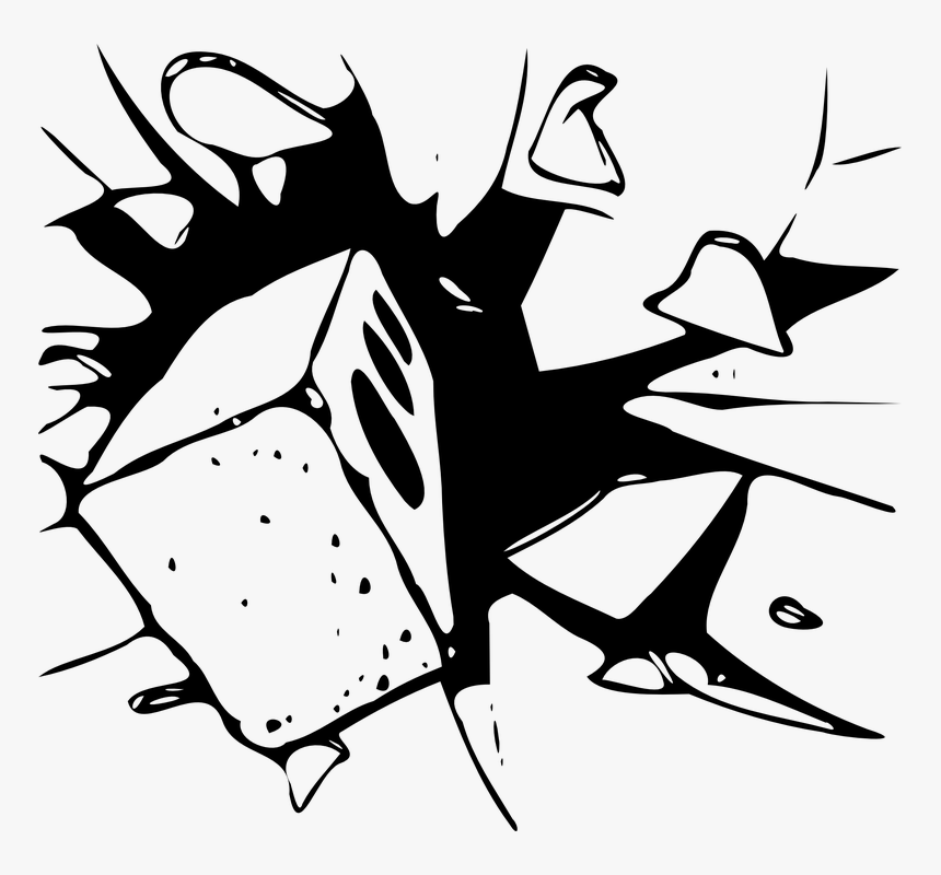 Transparent Window Clip Art - Clipart Broken Glass, HD Png Download