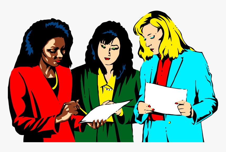 Women Teamwork Clip Arts - Group Of Women Png, Transparent Png