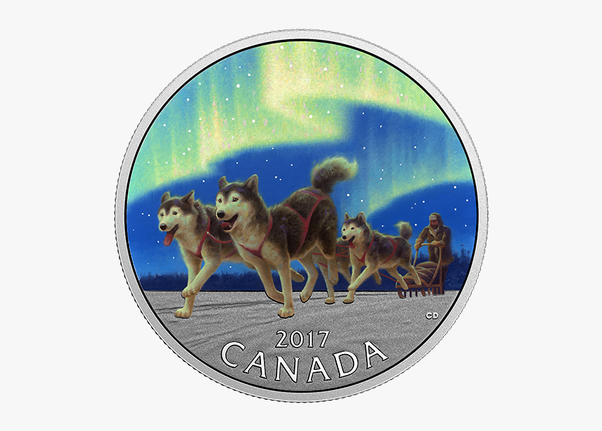 Canadian Coin Northern Lights, HD Png Download