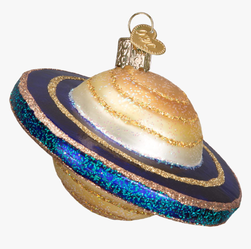 Saturn Planet Old World Glass Ornament - Old World Christmas Planet Saturn Glass Ornament 22032, HD Png Download
