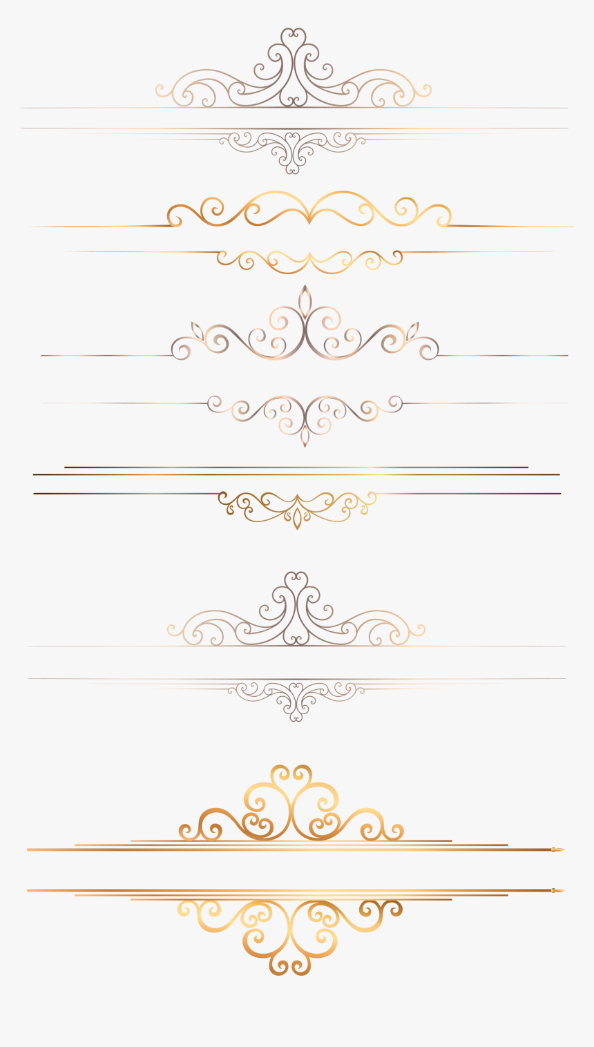 Border Gold Icon Png Image High Quality Clipart - Border Line High Resolution Free Png, Transparent Png