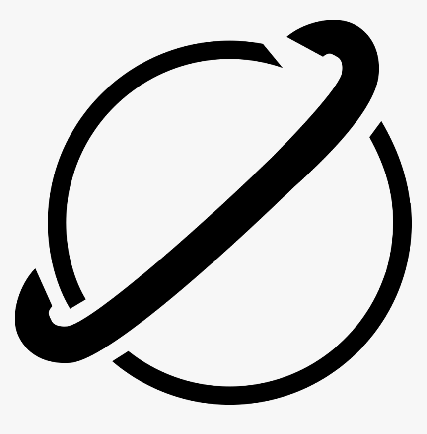 Saturn Planet Symbol Variant - Simbolo Do Planeta Saturno, HD Png Download