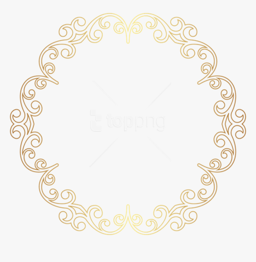 Golden Border Design Png - Golden Border Design, Transparent Png