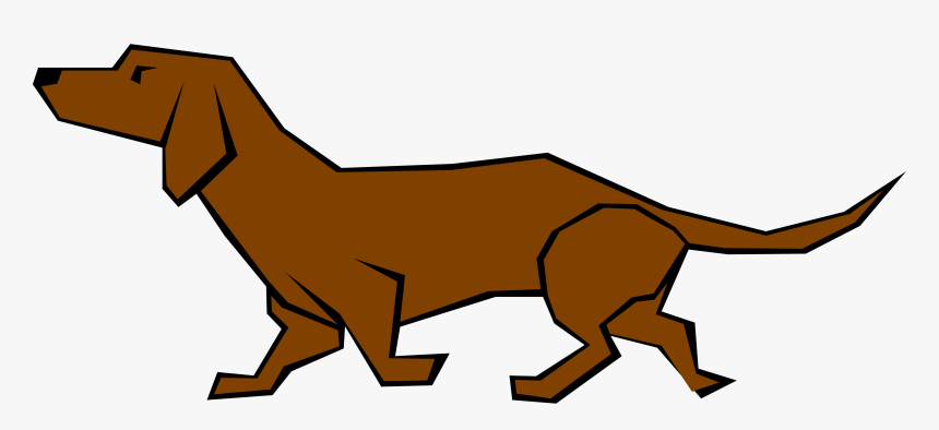 Dog Png Drawing With Straight Lines - Made Of Straight Lines, Transparent Png