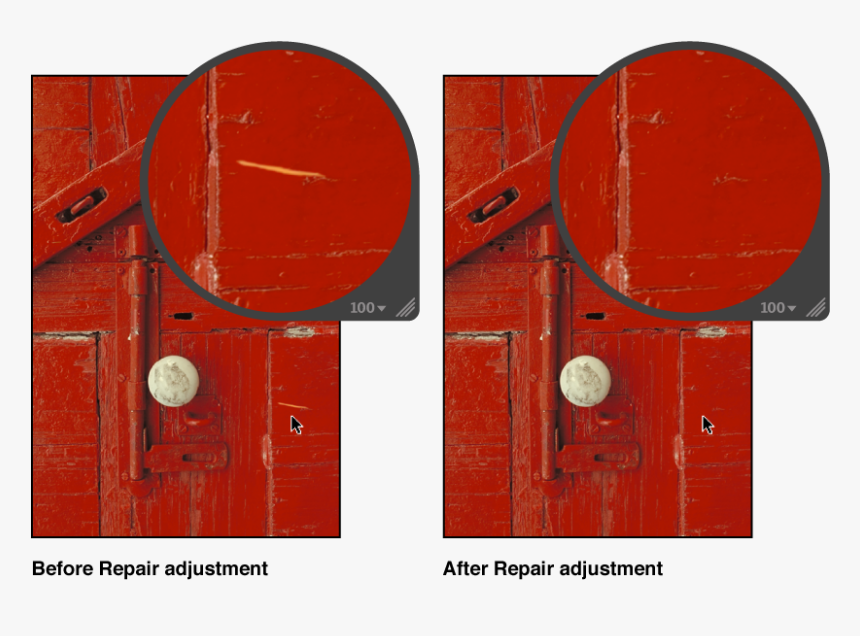 Image Before And After A Repair Adjustment - Circle, HD Png Download
