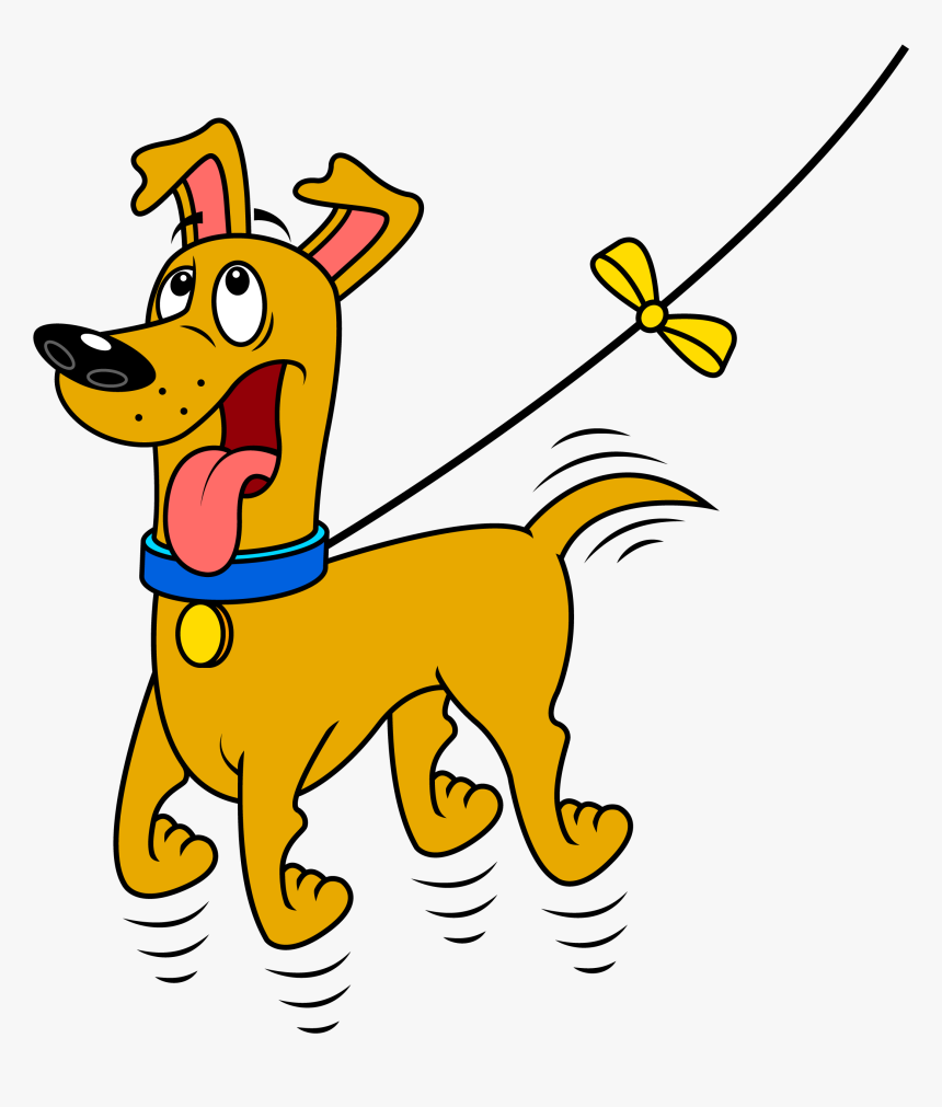 Yellow Dog Uk - Yellow Ribbon On Dog, HD Png Download