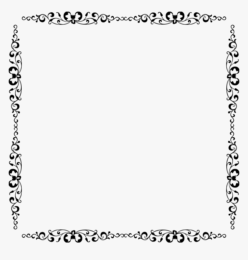 Elegant Frame 6 Clip Arts - Simple Borders For Pages, HD Png Download