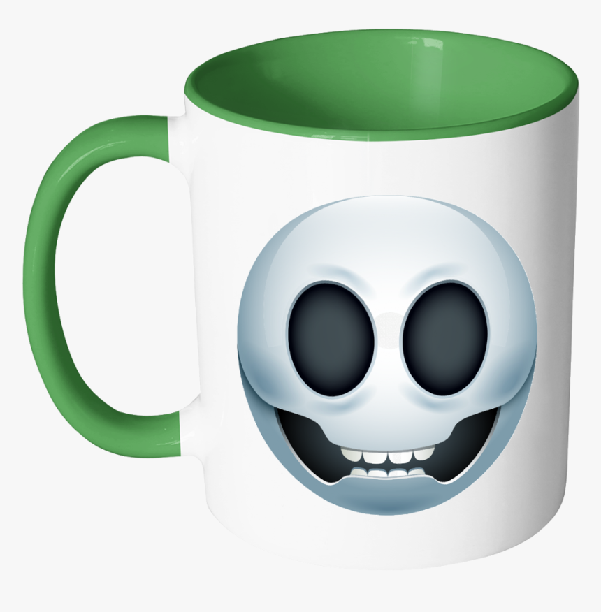 Emoji Skull Accent Mug - Mug, HD Png Download