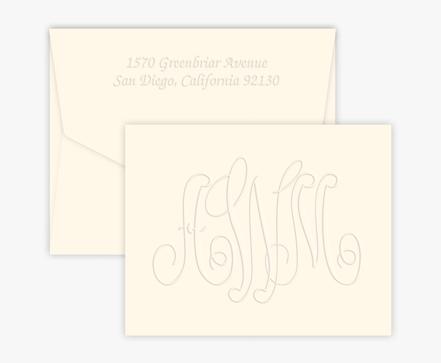 Henry Grand Monogram Fold Notes - Paper, HD Png Download